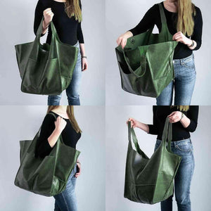 🔥Cyber Monday Hot Sell🎄 New Ladies Huge Oversized Leather Tote Bag