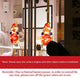Christmas Light Santa Claus Suction Cup Window Hanging Lights Christmas Decor Atmosphere Scene Decor Festive Decorative Lights