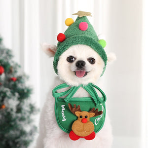 Adorable Christmas Tree Pom-Pom Hat