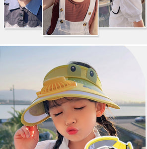 (Summer Hot Sale-30% OFF)Children's Summer Sun Hat with UV Protect Fan