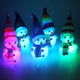 3Pcs Lovely Snowman Children Light-Up Toys LED 7-Color Changing Night Light Colorful Desk Lamp Chrsitmas Flashing Home Bedroom Decorative Lamp Kids Christmas Favor Gifts