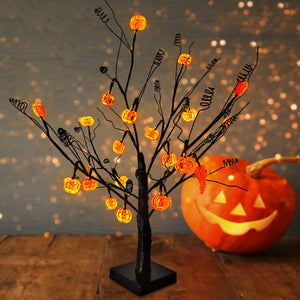 Pumpkin Lamp Table Simulation Tree Lights for Festival Halloween Decor