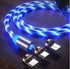 GLOWING LED MAGNETIC 3 IN 1 USB CHARGING CABLE