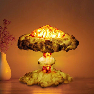 NUCLEAR EXPLOSION MUSHROOM CLOUD MODEL LAMP