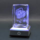 3D Crystal Light with LED Colourful Base