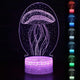 3D JELLYFISH NIGHT LIGHT LAMP