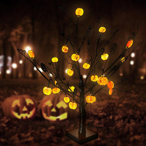 Pumpkin Lamp Table Simulation Tree Lights for Festival Halloween Decor