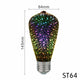 LED Light Edison Bulb 3D Decoration Bulb 220V A60 ST64 G95 G80 G125 E27 Holiday Lights Novelty Christmas Lamp Lamparas