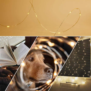 Solar String Lights with 8 Lighting Modes Waterproof