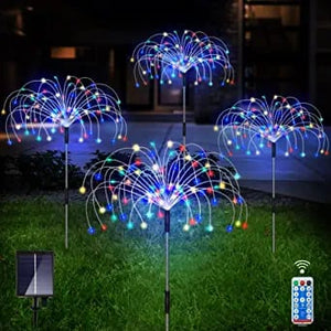 (🎉Mother's Day Pre-sale - 30% OFF)Waterproof  Solar Garden Fireworks Lamp