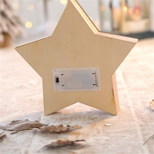 2020 New Christmas Decoration Creative Led Light Christmas Tree Hanging Pendant Star Car Heart Wooden Ornament Xmas Party