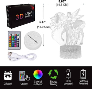Unicorn Gift Unicorn Night lamp for Kids, 3D Light 7 Colors Change with Remote Holiday and Birthday Gifts Ideas for Children Girl