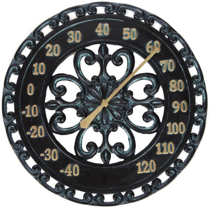 (🎁Christmas Hot Sale🎄)Hanging Wall Clock and Dial Thermometer Set