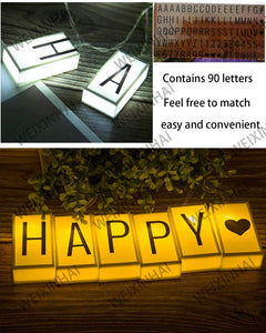 LED Letter Light Box Birthday  Lights
