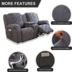 🎁Early Christmas Gift 30% OFF🎄 Recliner Loveseat Cover with Center Console