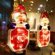Christmas Light Santa Claus Suction Cup Window Hanging Lights Christmas Decor Atmosphere Scene Decor Festive Decorative Lights