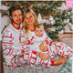 Merry Christmas Reindeer Print Xmas Snow Holiday Matching Pajamas Sets
