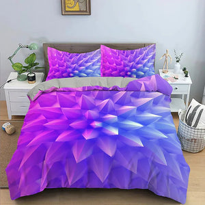Duvet Cover Set 3D Vortex Print Bedding Set Geometric Comforter Cover Bedspread Cover with 2 Pillow Shams Microfiber Quilt Cover Breathable Mashine Washable Queen/King /Twin/Single Size coverlet