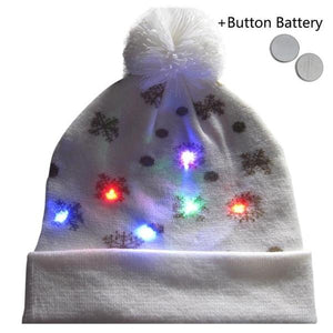 CHRISTMAS LED KNITTED BEANIES